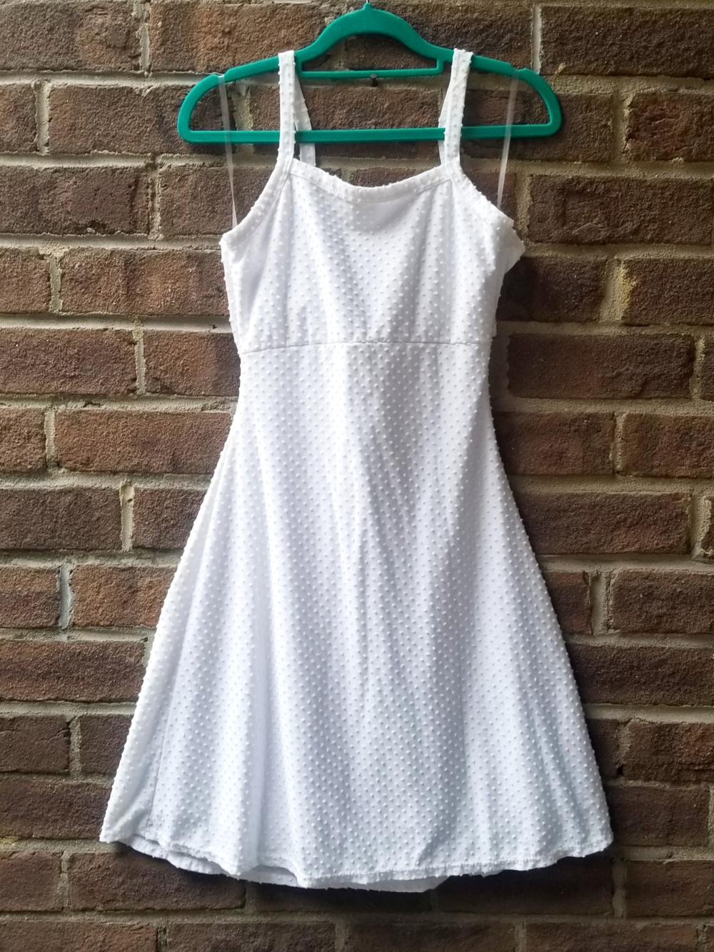 NWT White Open-Back Fit & Flare Dress Cut-out Bow-Tie Back Mini Skater Small
